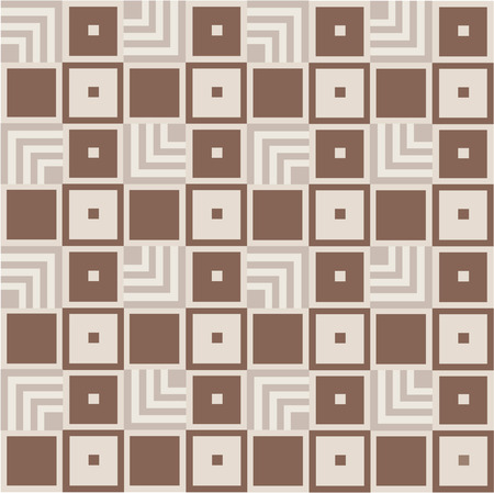 Simple brown background with square elementsのイラスト素材