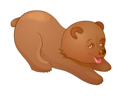 Little Bear playsのイラスト素材