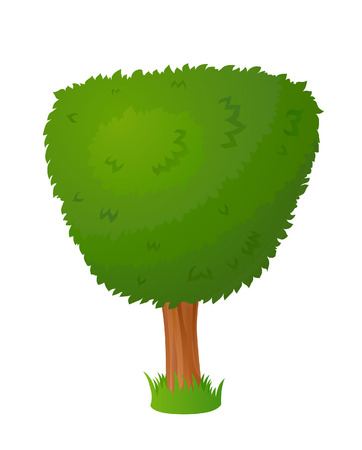 Vector cartoon stylized fairy treeのイラスト素材