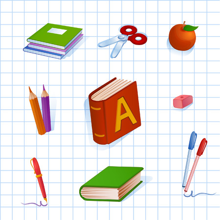 Childish bright colorful pattern. All that is necessary for the child's developmentのイラスト素材