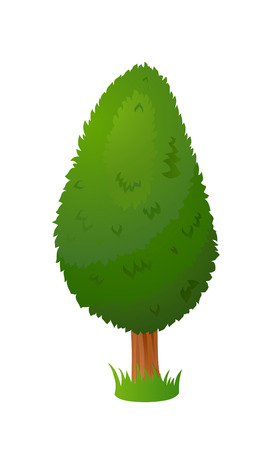 Vector cartoon stylized fairy treeのイラスト素材