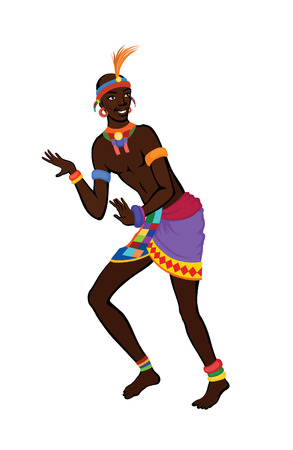 Free dance exotic men. Ritual absorbs the whole person and enters into a trance. Unity with nature and life around him, reveals its beauty and brings into his life a holidayのイラスト素材