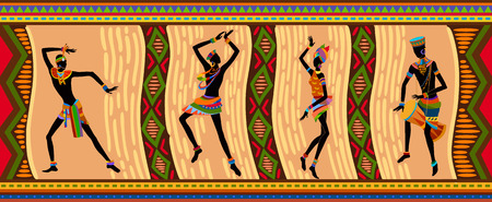 Free dance exotic people. Ritual absorb these people entirely and enters into a trance. Unity with nature and the environment in their lives, reveals their beauty and brings to their lives holidayのイラスト素材