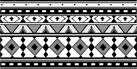 Geometric patterns in ethnic styleのイラスト素材