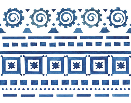 Geometric patterns in ethnic styleのイラスト素材