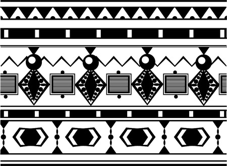 Geometric patterns in ethnic styleのイラスト素材