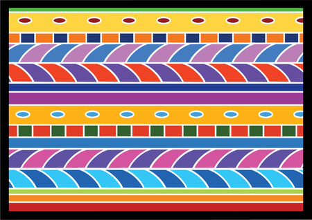 Geometric patterns in ethnic styleのイラスト素材