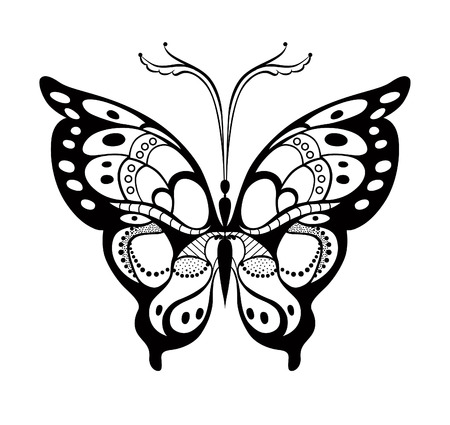 Abstract decorative butterfly. の写真素材