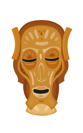 African tribal mask design with ethnic patternの写真素材