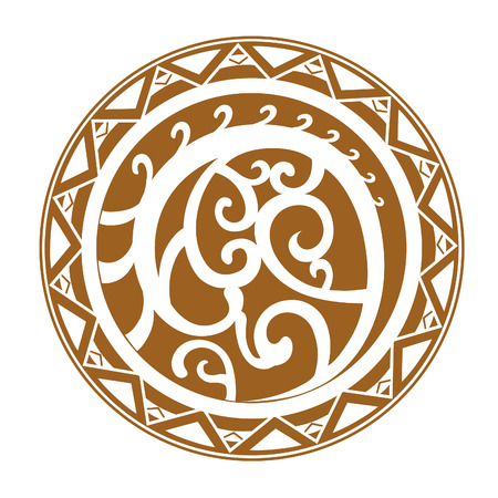 Geometric circle element made in vector. Perfect cards for any other kind of designのイラスト素材