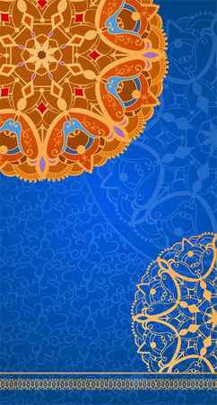 Ethnic vintage ornament background is in the Arabic styleのイラスト素材