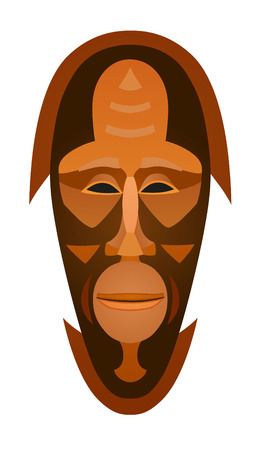 African tribal mask design with ethnic patternのイラスト素材