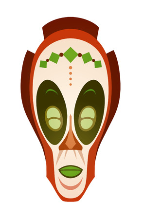 African tribal mask design with ethnic patternのイラスト素材