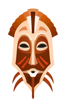 African tribal mask design with ethnic patternのイラスト素材