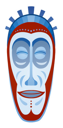 African tribal mask design with ethnic patternのイラスト素材