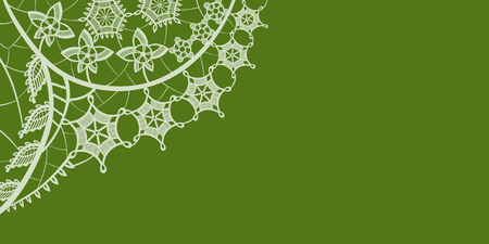 Abstract silhouettes invented decorative flowers and leaves.のイラスト素材