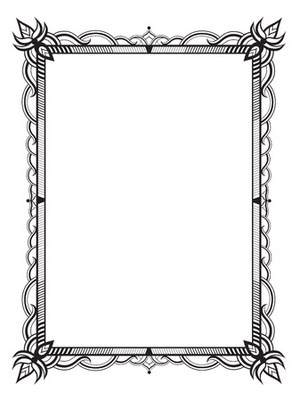 The frame of the elements of abstract lace. Perfect cards for any other kind of designのイラスト素材