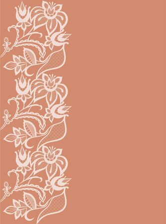 Abstract silhouettes invented decorative flowers and leaves. It may be for decoration backgrounds or other kinds of designのイラスト素材