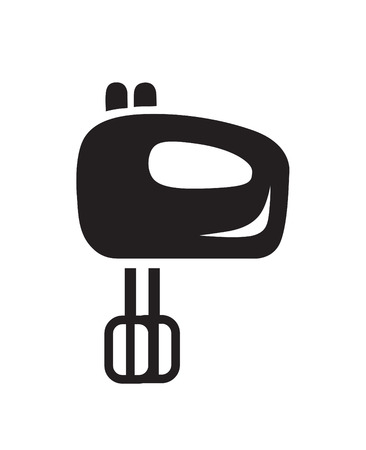 Mixer black icon on white backgroundのイラスト素材