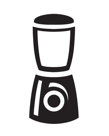 Vector black blender icon on white backgroundのイラスト素材
