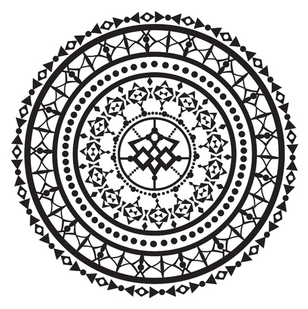 Geometric circle element made in vector. Perfect cards for any other kind of designのイラスト素材