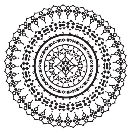 Geometric circle element made in vector. Perfect cards for any other kind of designのイラスト素材