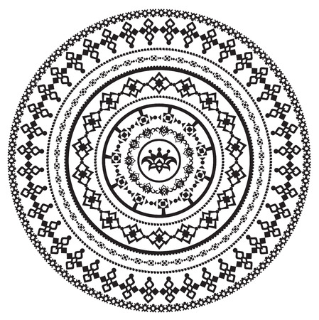 Geometric circle element made in vector. Perfect cards for any other kind of designのイラスト素材