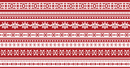 Geometric patterns in ethnic styleのイラスト素材