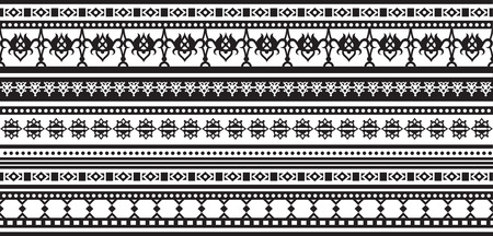 Geometric patterns in ethnic styleのイラスト素材