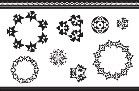 Elements in a geometric form made in vector. Perfect backgrounds or any other kind of designのイラスト素材