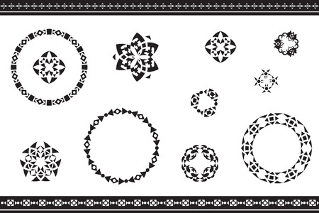 Elements in a geometric form made in vector. Perfect backgrounds or any other kind of designのイラスト素材