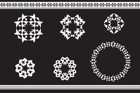 Elements in a geometric form made in vector. Perfect backgrounds or any other kind of designのイラスト素材