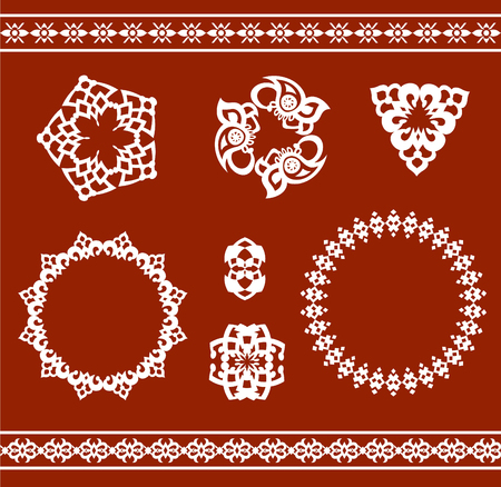 Elements in a geometric form made in vector. Perfect backgrounds or any other kind of designのイラスト素材