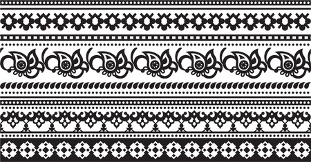 Geometric patterns in ethnic styleのイラスト素材