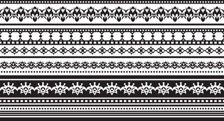 Geometric patterns in ethnic styleのイラスト素材