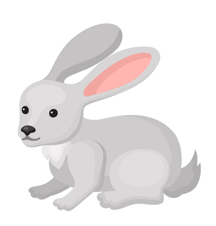 Little cartoon cute rabbit. Perfect card or any kind of designのイラスト素材
