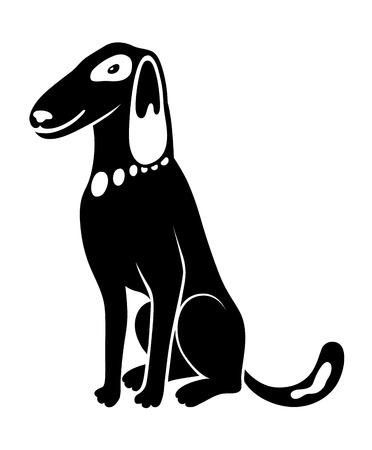 Cartoon cute dog. Perfect card or any kind of designのイラスト素材