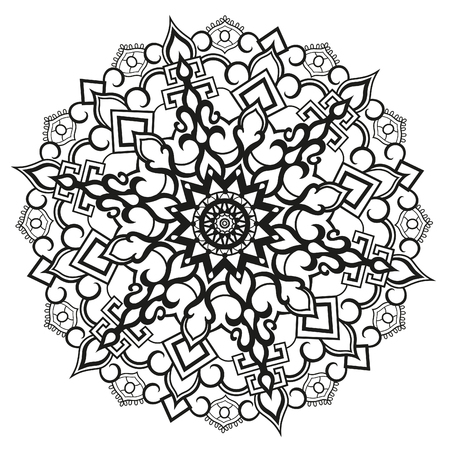 Geometric circle element made in vector. Perfect cards for any other kind of design. Raster illustrationの写真素材