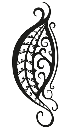Element in free form made in vector. Perfect cards for any other kind of design. Raster illustrationの写真素材