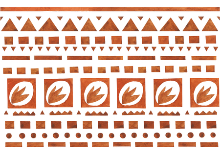 Geometric patterns in ethnic style. Raster illustrationの写真素材