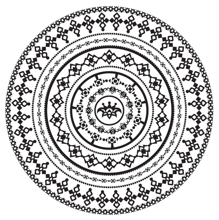 Geometric circle element made in vector. Perfect cards for any other kind of design. Raster illustrationの写真素材