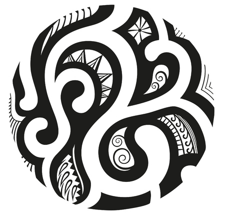Geometric circle element made in vector. Perfect cards for any other kind of design. Raster illustrationの写真素材