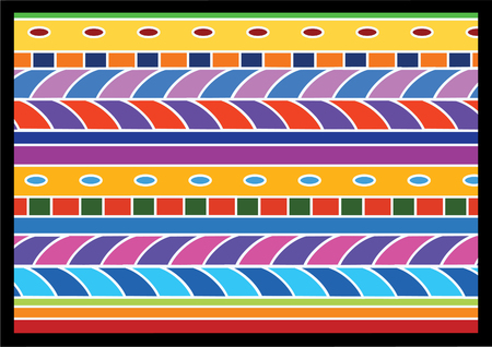 Geometric patterns in ethnic style. Raster illustrationの写真素材