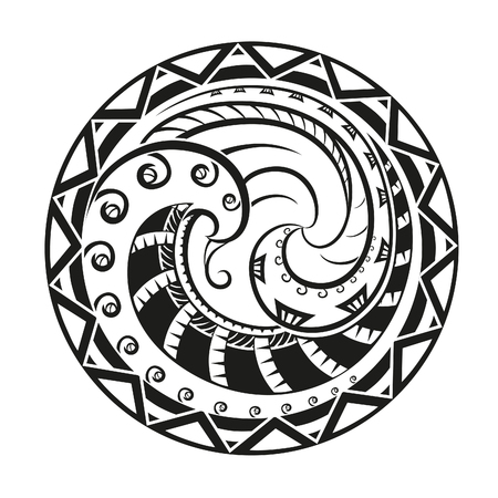 Geometric circle element made in vector. Perfect cards for any other kind of design. Raster illustrationの写真素材