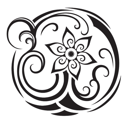 Element in free form made in vector. Perfect cards for any other kind of design. Raster illustrationの写真素材
