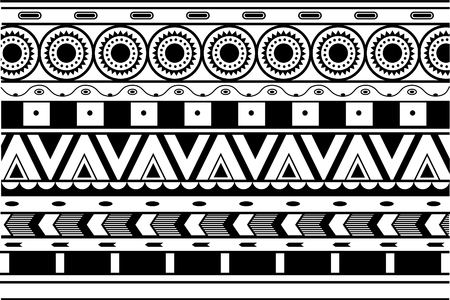 Geometric patterns in ethnic style. Raster illustrationの写真素材