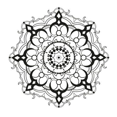 Geometric circle element made in vector. Perfect cards for any other kind of design. Raster illustrationの写真素材