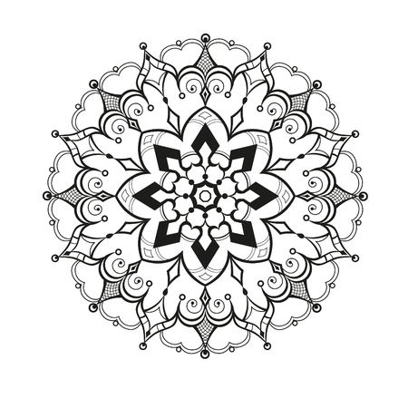 Geometric circle element made in vector. Perfect cards for any other kind of design. Raster illustrationの写真素材