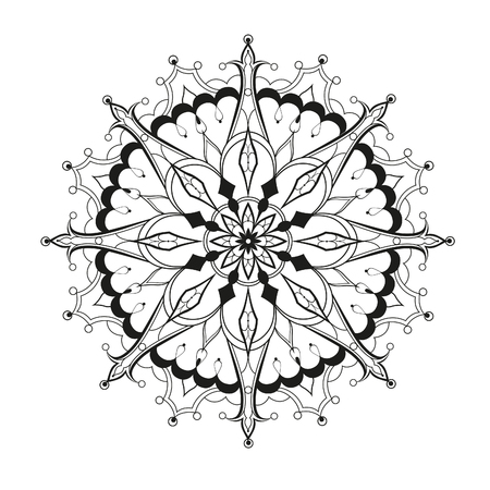 Geometric circle element made in vector. Perfect cards for any other kind of design. Raster illustrationの写真素材
