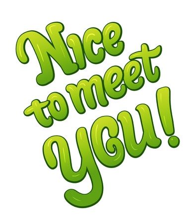 Photo of Nice to meet you communication - ID:118096458 - Royalty Free